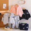 Kids Clothes 2 3pc Set - Red Orange Navy ALO Vest