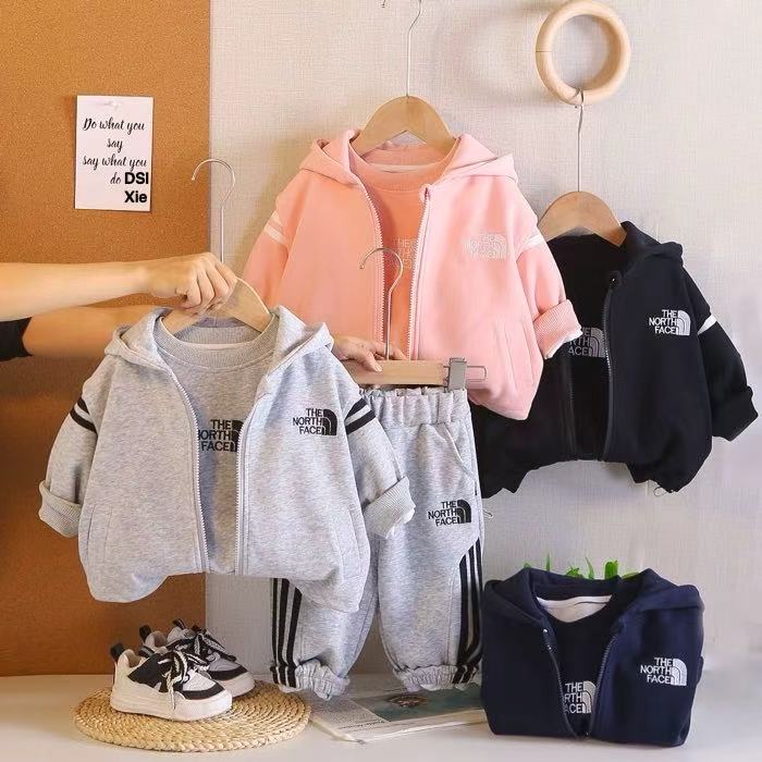 Kids Clothes 2 3pc Set - Red Orange Navy ALO Vest