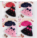 61014 Girls Heart Print 2-Piece Dress Set in 4 colors