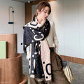 Women's Poncho - Christian Dior Palm Tree Print Scarf