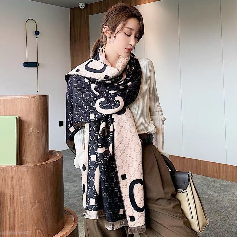Women's Poncho - Christian Dior Palm Tree Print Scarf