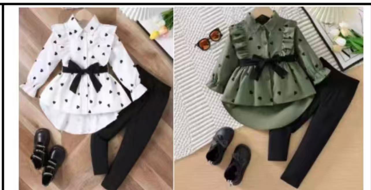 Girl evening dress and shoes