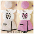 Little Girl Skirt with top and hat
